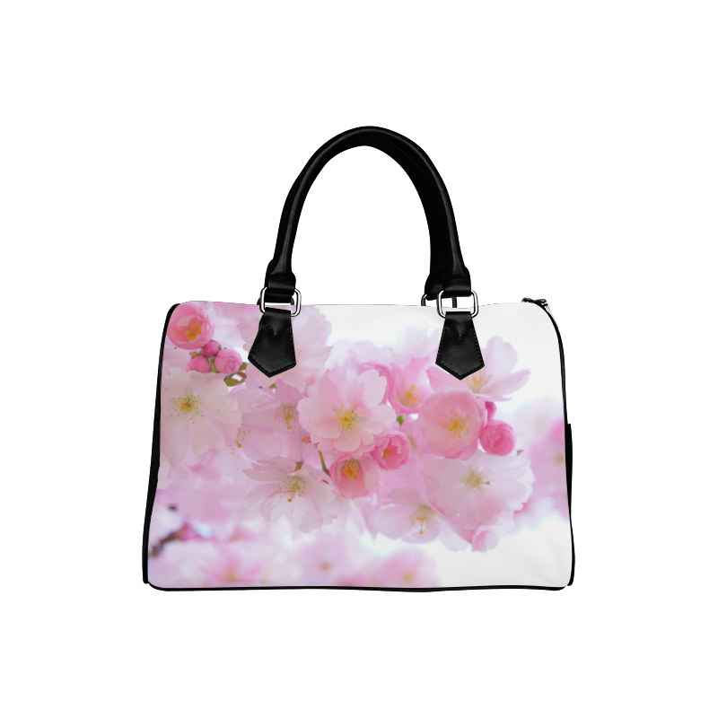 Beautiful Pink Japanese Cherry Tree Blossom Boston Handbag (Model 1621)