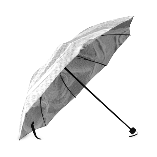 Juicy SUnday Plum ROses bnw Foldable Umbrella (Model U01)