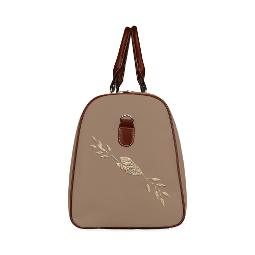 Embellish Stone Leaf Waterproof Travel Bag/Small (Model 1639)