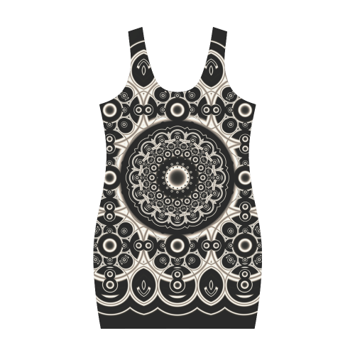 Black Lace Medea Vest Dress (Model D06)