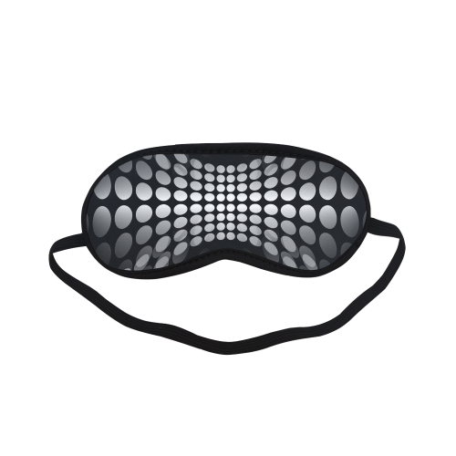 Abstract Dots HOURGLASS black grey white Sleeping Mask
