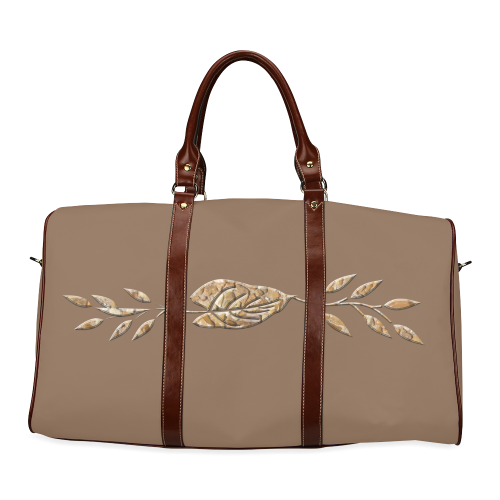 Embellish Stone Leaf Waterproof Travel Bag/Small (Model 1639)