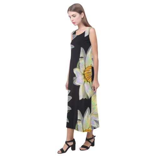 Coastal War Party Phaedra Sleeveless Open Fork Long Dress