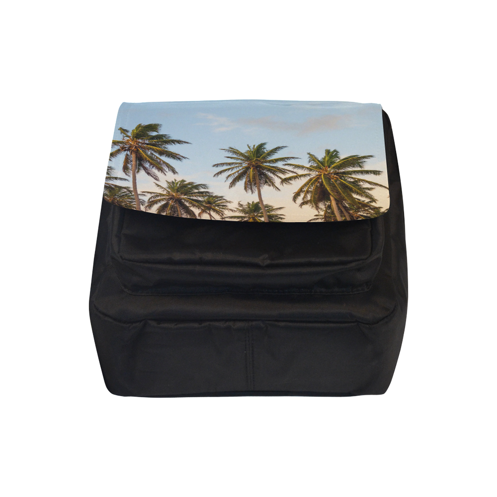 Chilling Tropical Palm Trees Blue Sky Scene Crossbody Nylon Bags (Model 1633)