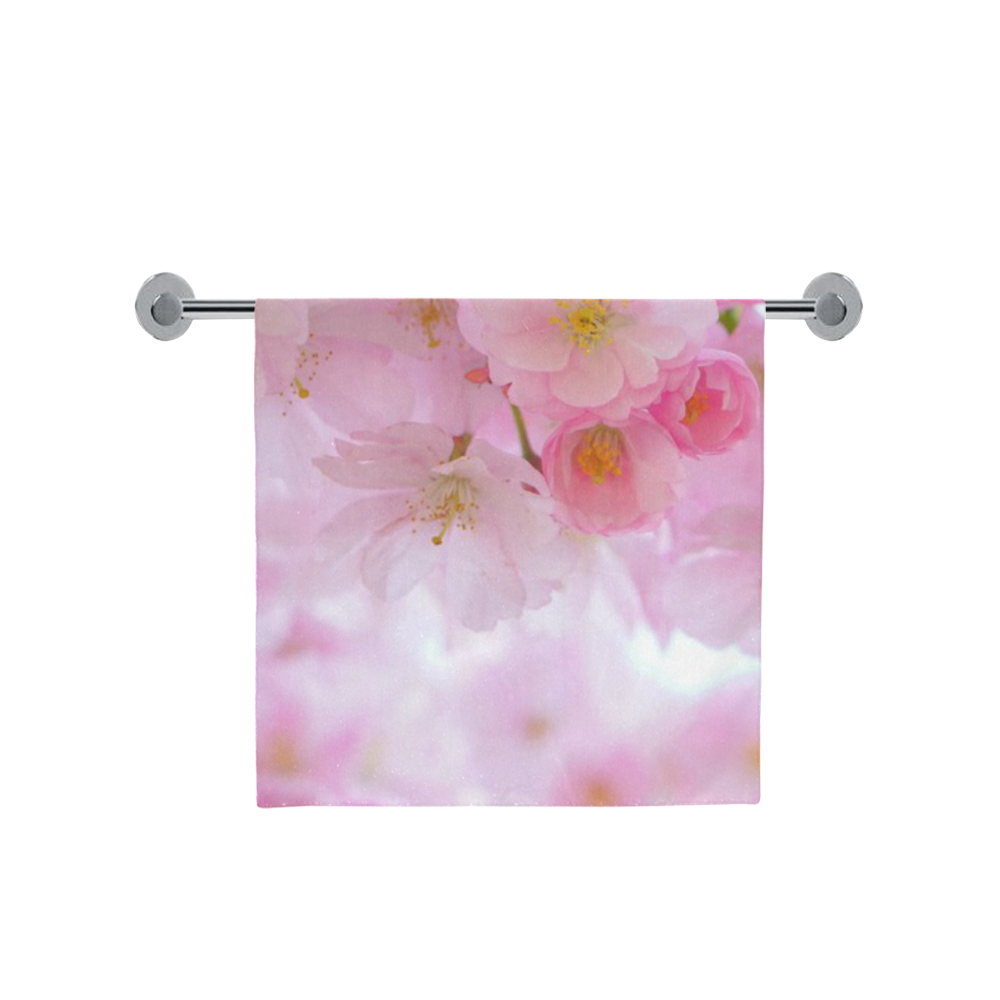 Beautiful Pink Japanese Cherry Tree Blossom Bath Towel 30"x56"