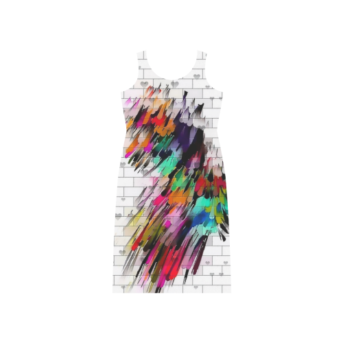 Wall of Color by Nico Bielow Phaedra Sleeveless Open Fork Long Dress (Model D08)