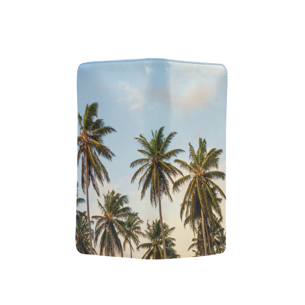 Chilling Tropical Palm Trees Blue Sky Scene Men's Clutch Purse （Model 1638）