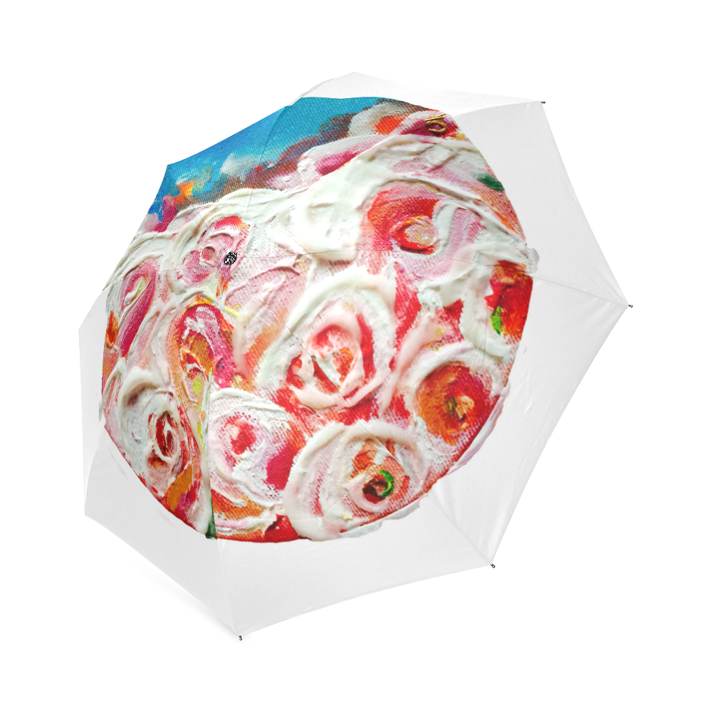 Roses on Fire Foldable Umbrella (Model U01)