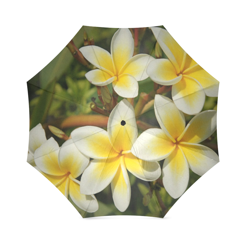 Bunga Kamboja von Bali Foldable Umbrella (Model U01)
