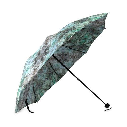 Green Black Gothic Pattern Foldable Umbrella (Model U01)