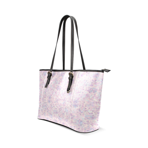 lavender & lilac6 Leather Tote Bag/Small (Model 1640)
