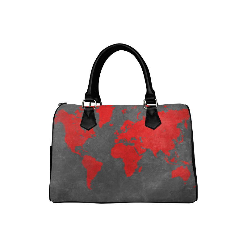 world map 24 Boston Handbag (Model 1621)