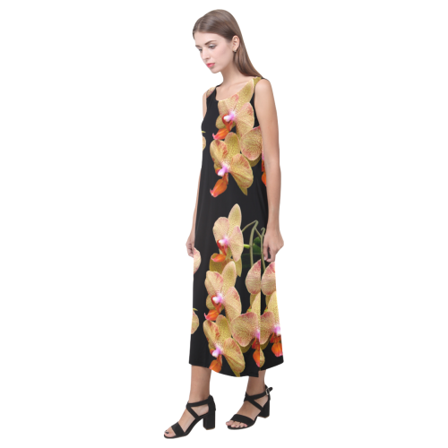 Diamond in the Bluff Turquoise Phaedra Sleeveless Open Fork Long Dress