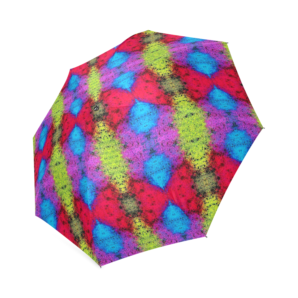 Colorful Painting Goa Pattern Foldable Umbrella (Model U01)