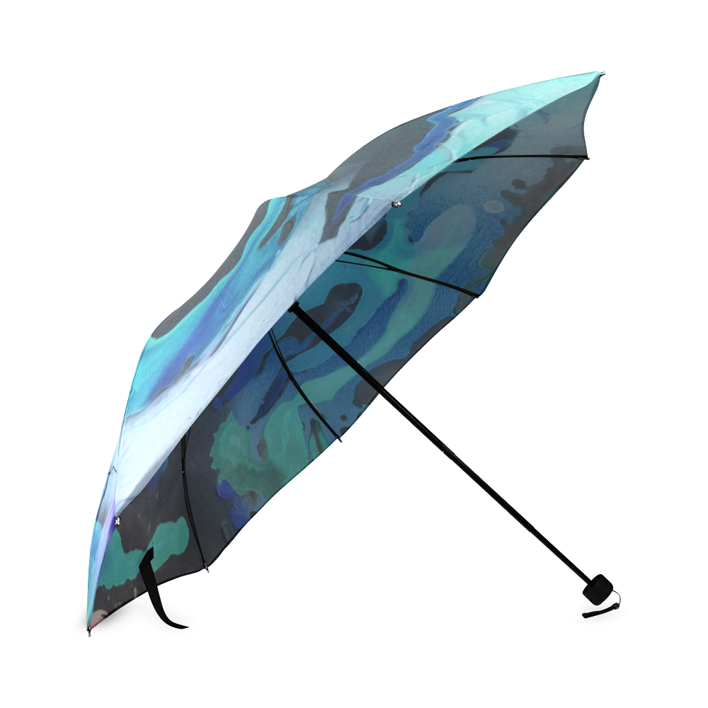 There are Mermaids Here Foldable Umbrella (Model U01)