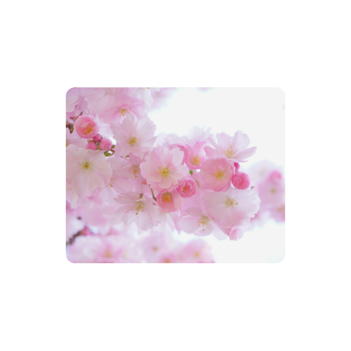 Beautiful Pink Japanese Cherry Tree Blossom Rectangle Mousepad