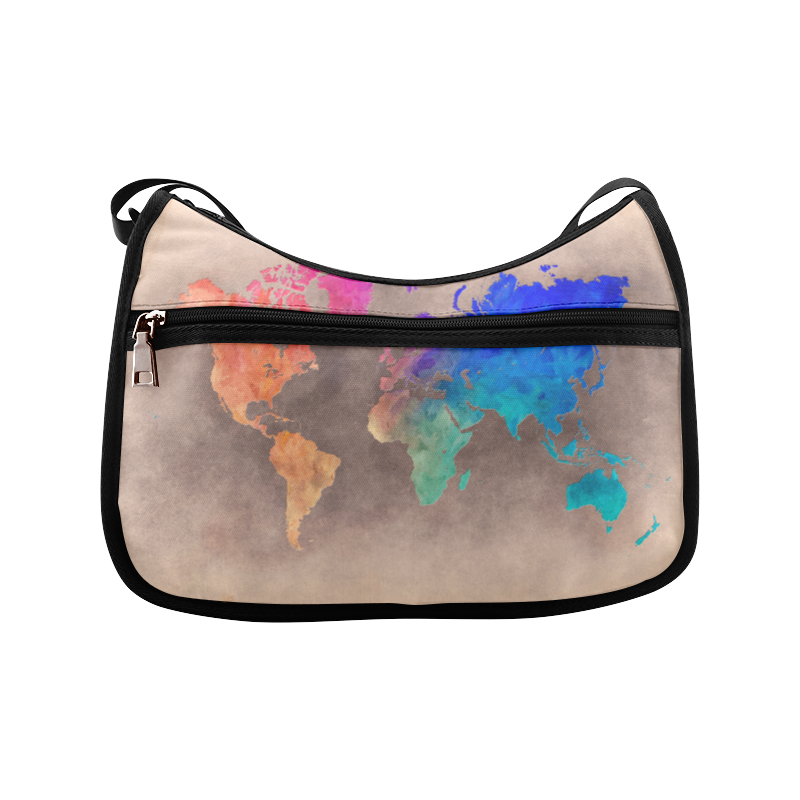 world map 25 Crossbody Bags (Model 1616)