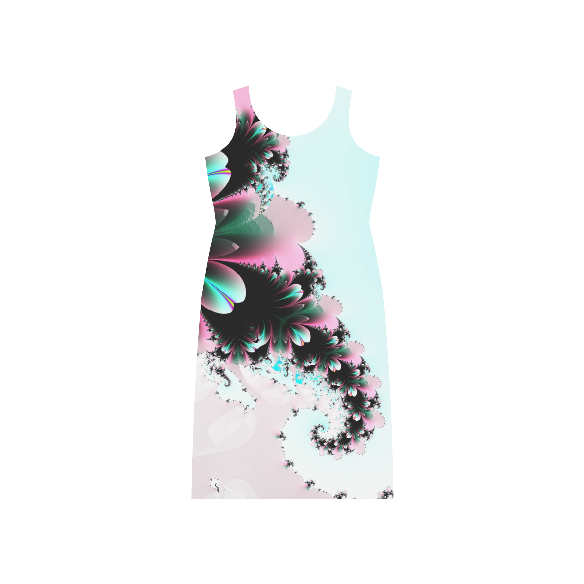 Medicine Blessing Grey Phaedra Sleeveless Open Fork Long Dress