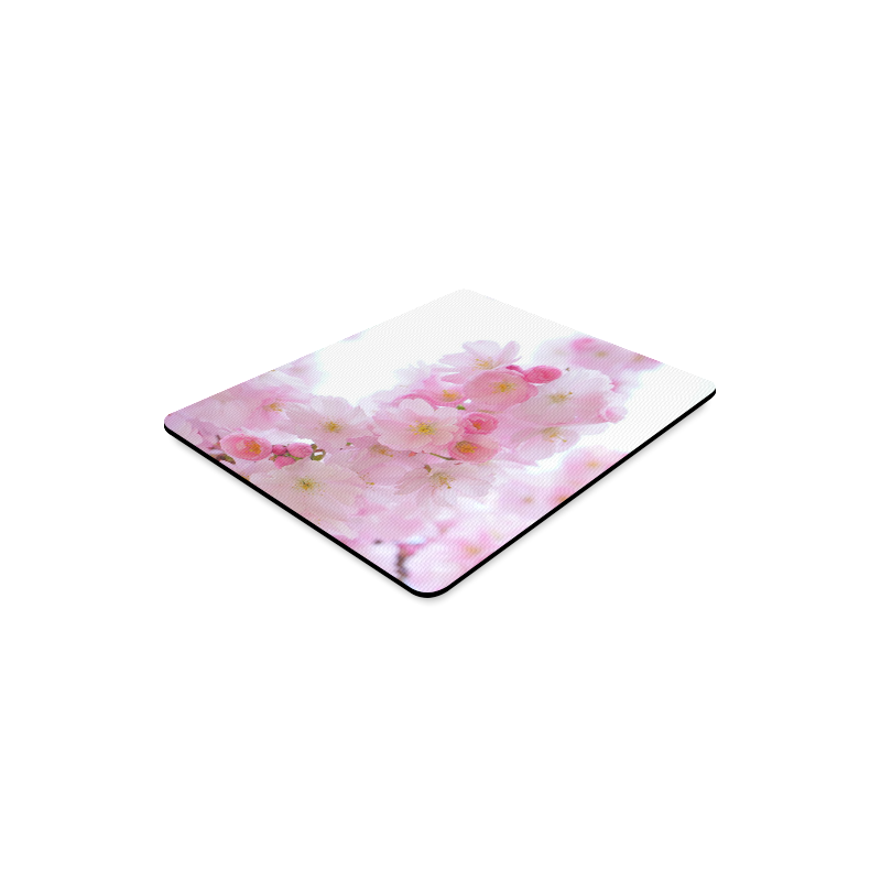 Beautiful Pink Japanese Cherry Tree Blossom Rectangle Mousepad