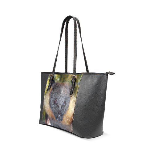 Walter the Grey-headed flying-fox tote Leather Tote Bag/Large (Model 1640)
