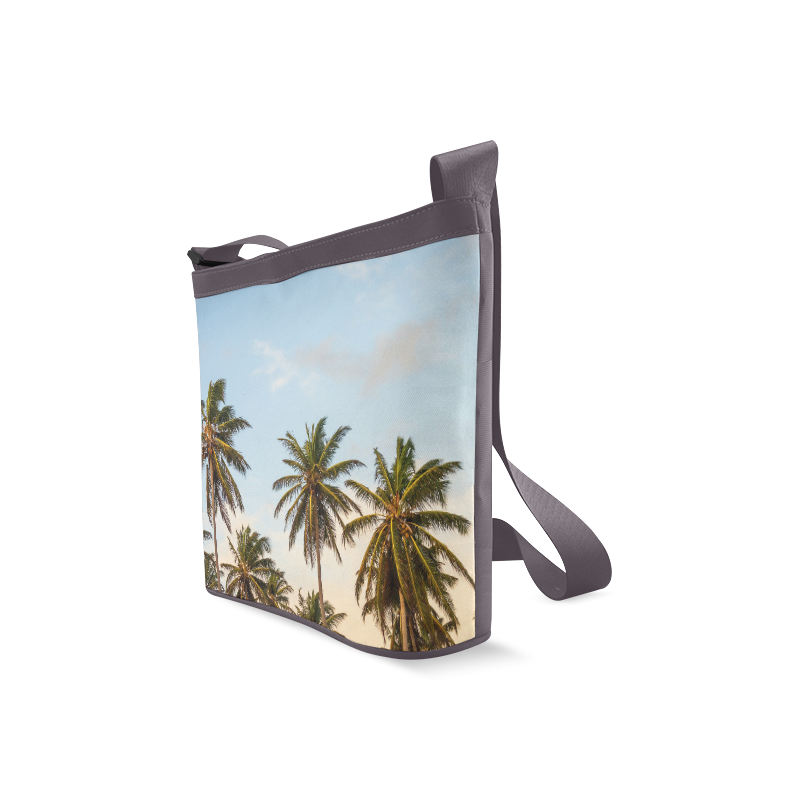 Chilling Tropical Palm Trees Blue Sky Scene Crossbody Bags (Model 1613)
