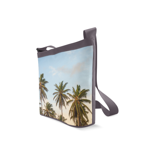 Chilling Tropical Palm Trees Blue Sky Scene Crossbody Bags (Model 1613)