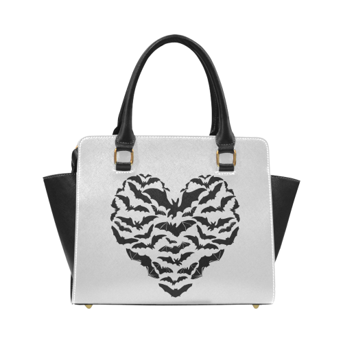 Heartfull of bats handbag Grey Classic Shoulder Handbag (Model 1653)