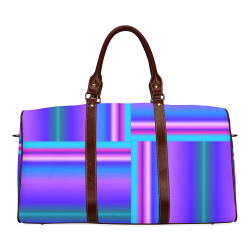 Das Streifen Waterproof Travel Bag/Large (Model 1639)