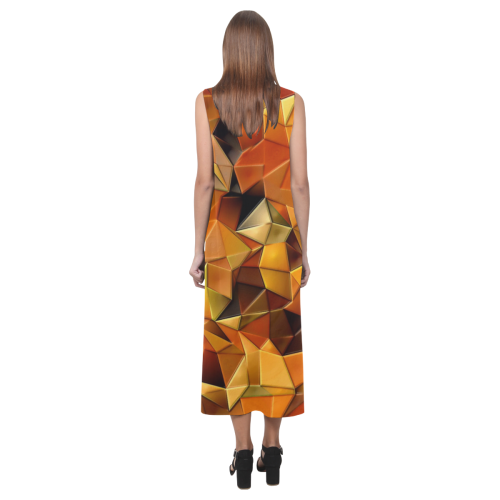 Autumn Time Colors by Nico Bielow Phaedra Sleeveless Open Fork Long Dress (Model D08)