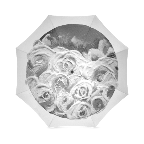 Roses on Fire bnw Foldable Umbrella (Model U01)