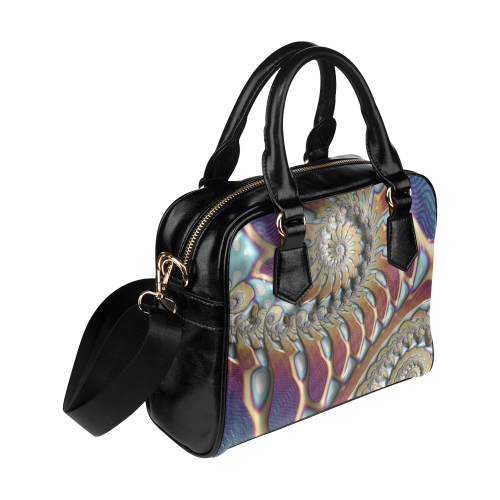 Iridescent Spiral Shoulder Handbag (Model 1634)