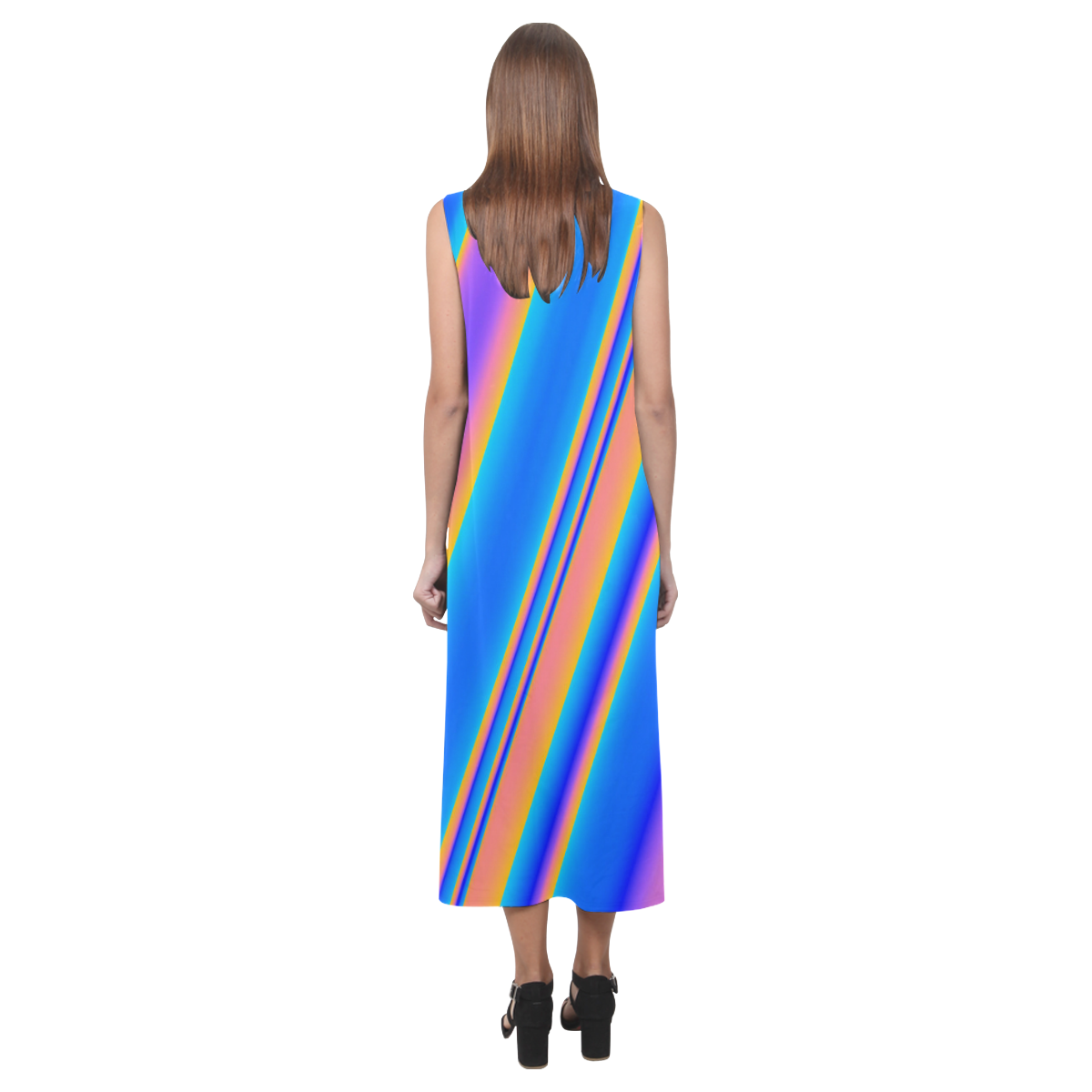 Be Bold Again Phaedra Sleeveless Open Fork Long Dress (Model D08)