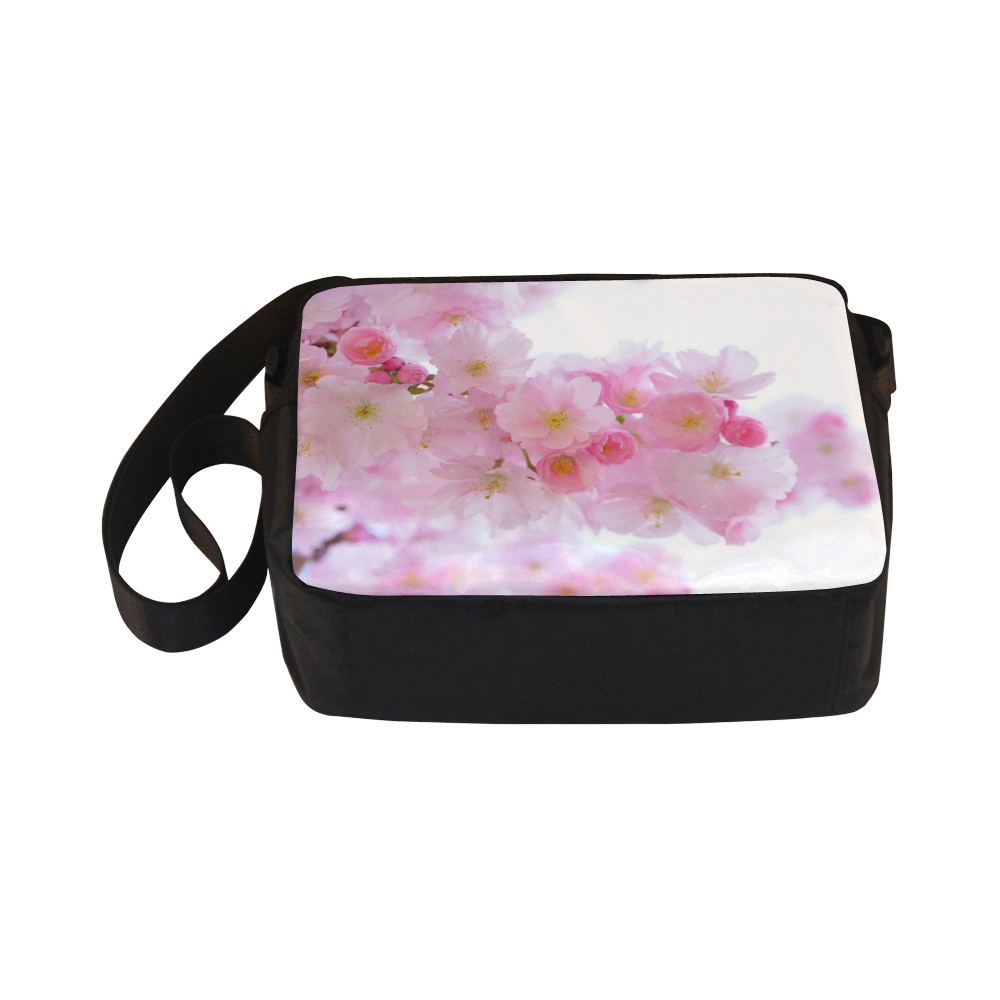 Beautiful Pink Japanese Cherry Tree Blossom Classic Cross-body Nylon Bags (Model 1632)