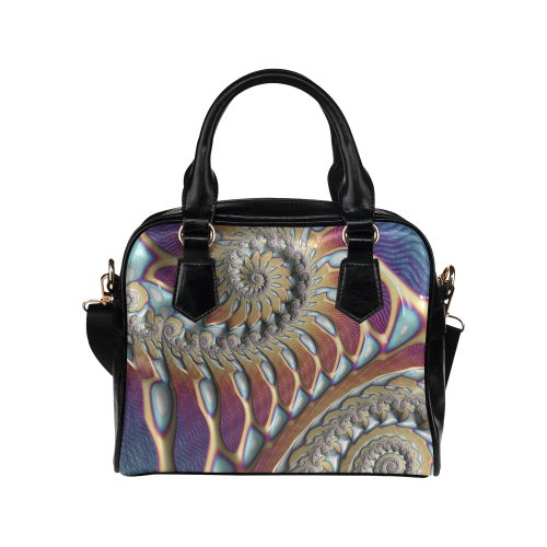 Iridescent Spiral Shoulder Handbag (Model 1634)