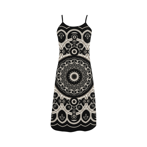 Black Lace Alcestis Slip Dress (Model D05)