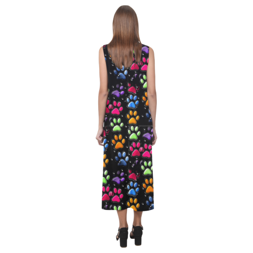 On Silent Paws by Nico Bielow Phaedra Sleeveless Open Fork Long Dress (Model D08)