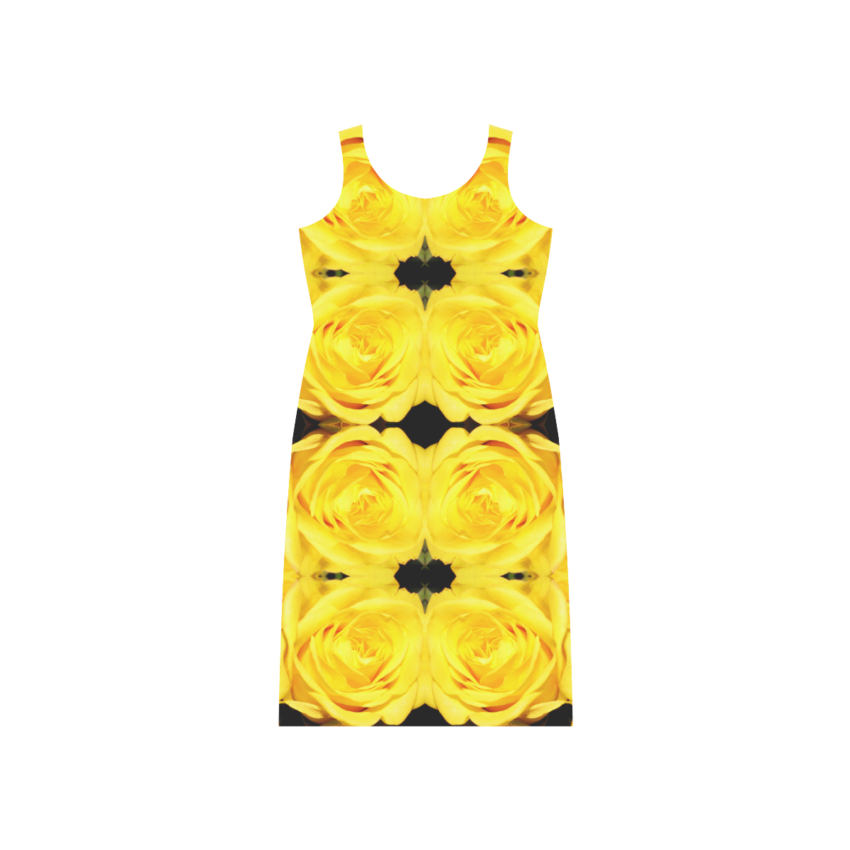 Floral Beadwork Four Clans Winter Phaedra Sleeveless Open Fork Long Dress main image 1