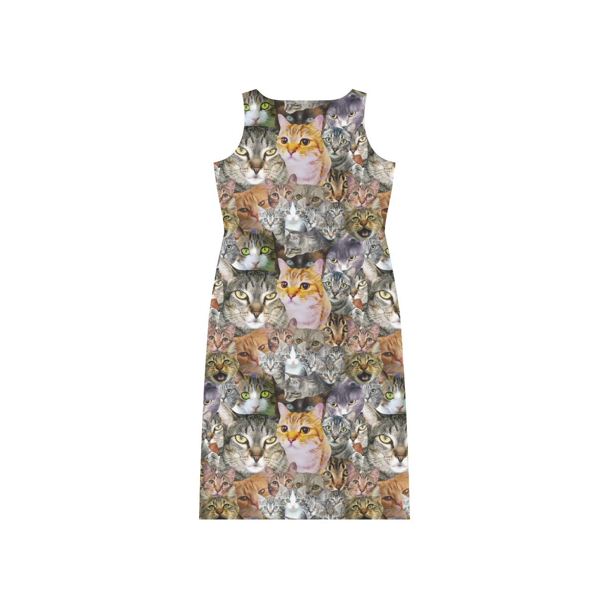 Cats Phaedra Sleeveless Open Fork Long Dress (Model D08)