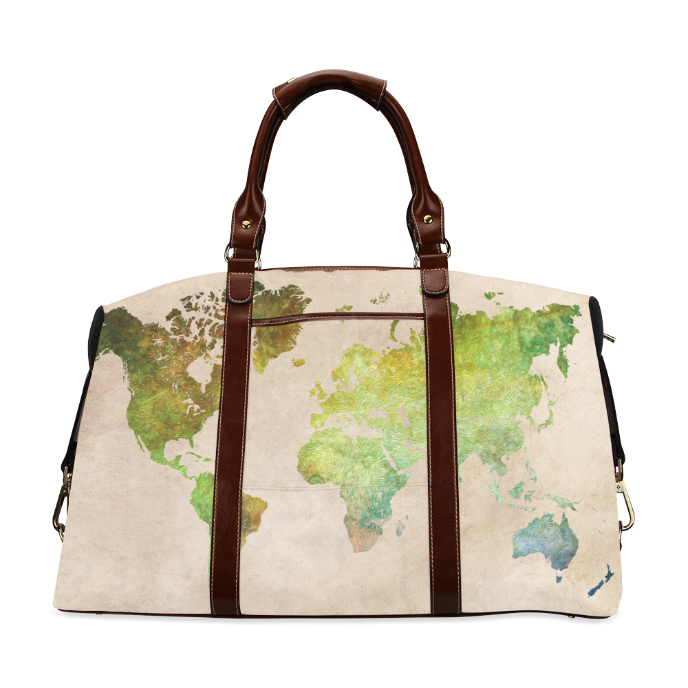 world map 32 Classic Travel Bag (Model 1643) | ID: D634295