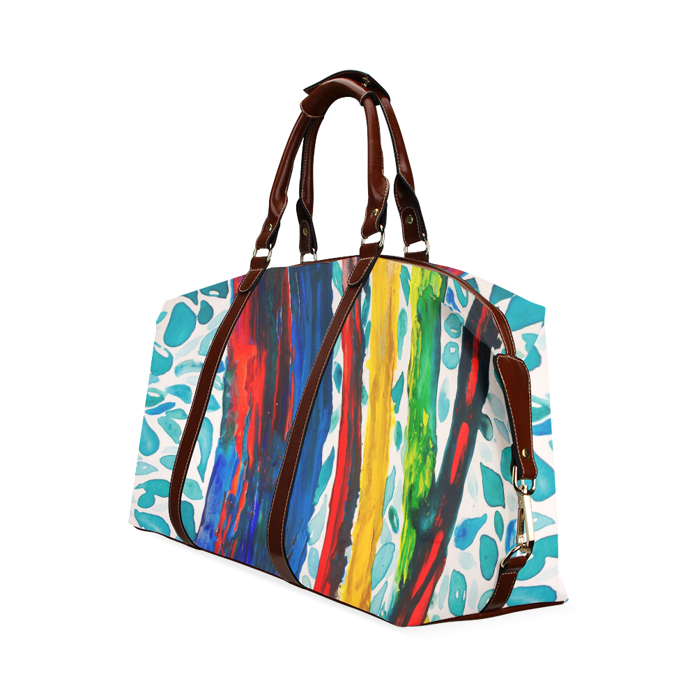 Rainbow Eucalyptus Graffiti artist tree Classic Travel Bag (Model 1643)