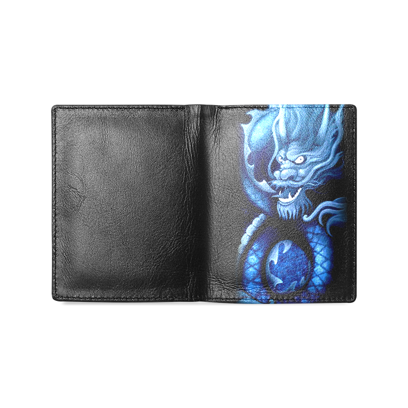 Dragon Men's Leather Wallet (Model 1612)