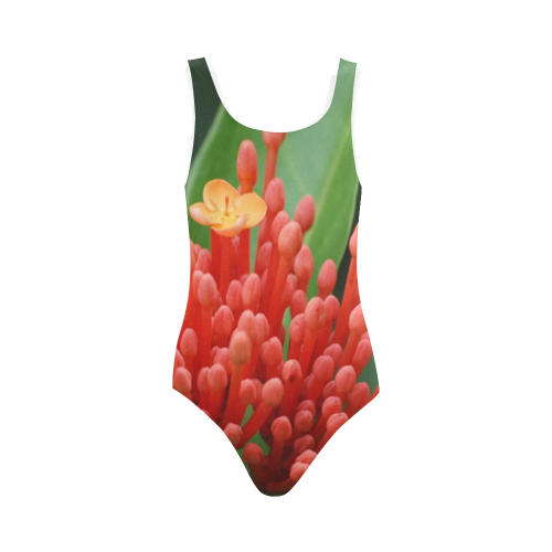 Paradies Blumen Vest One Piece Swimsuit (Model S04)