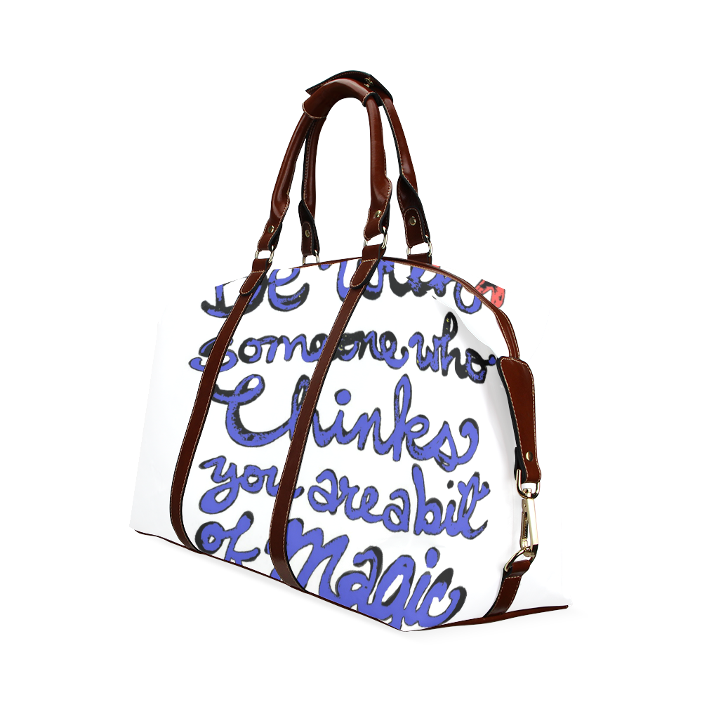 Be with someone blue Classic Travel Bag (Model 1643)