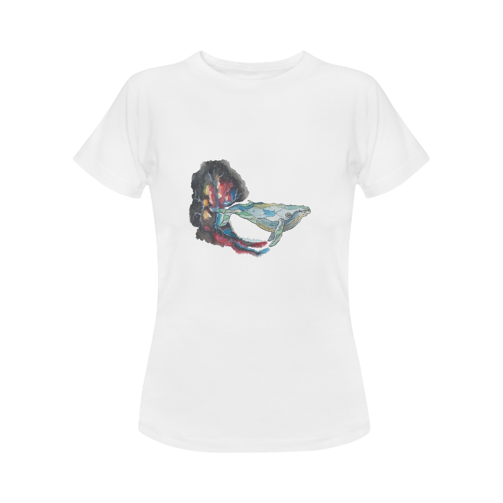 space whale Women's Classic T-Shirt (Model T17）
