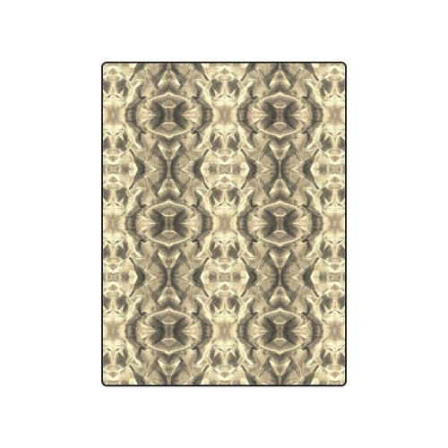 Gold Fabric Pattern Design Blanket 50"x60"