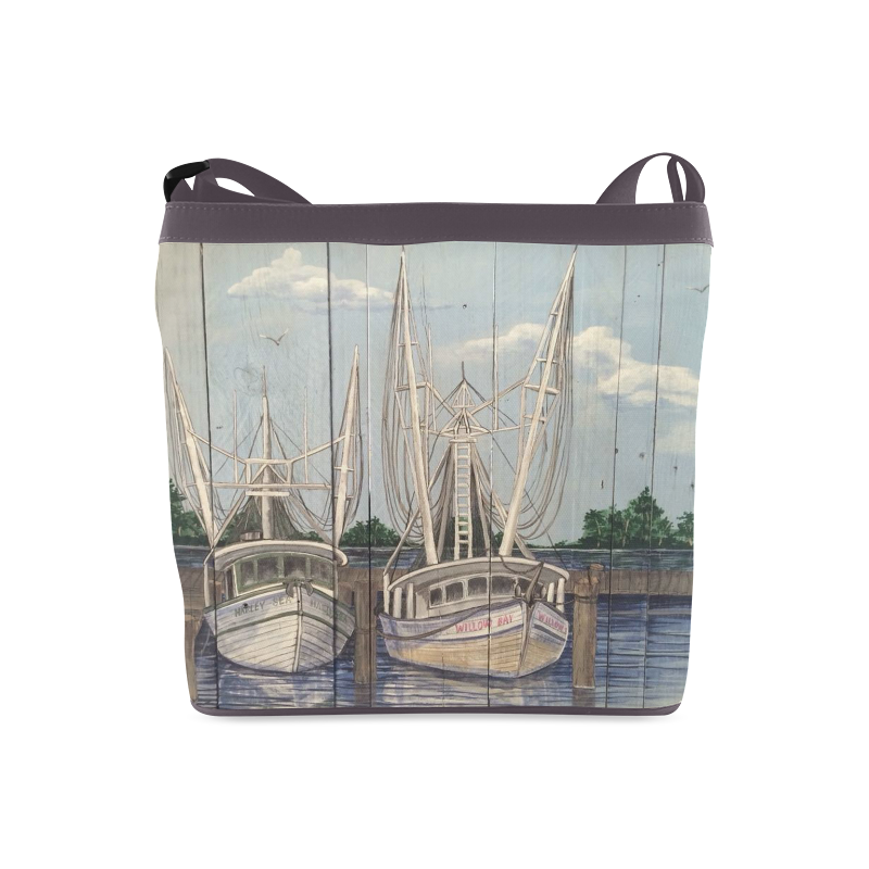 shrimp boats Crossbody Bags (Model 1613) ID D633741