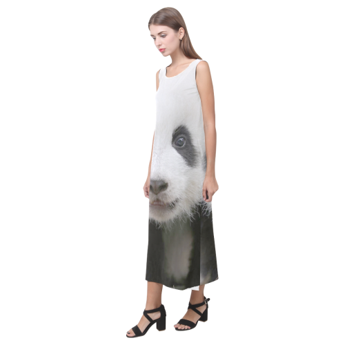 Panda Bear Phaedra Sleeveless Open Fork Long Dress (Model D08)