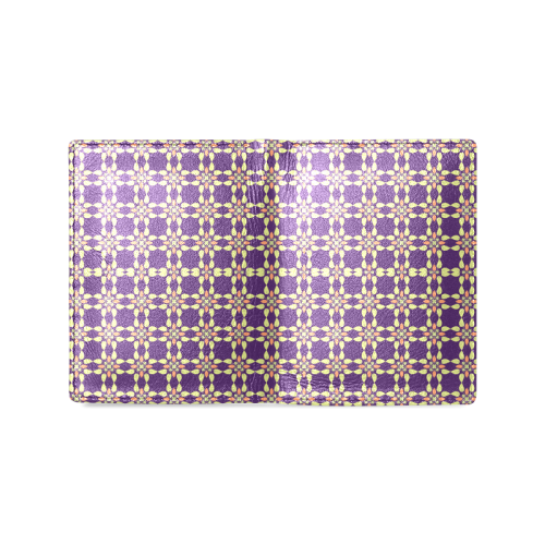 Purple Men's Leather Wallet (Model 1612)
