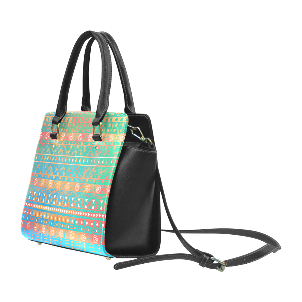 Inspired Aztec Pattern-2 Classic Shoulder Handbag (Model 1653)