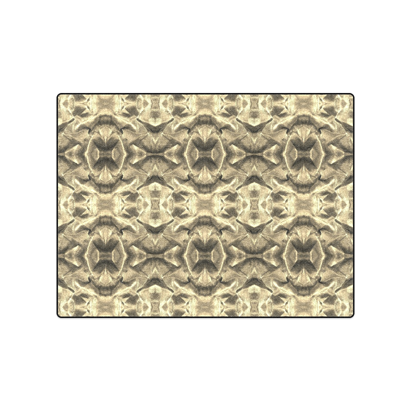 Gold Fabric Pattern Design Blanket 50"x60"
